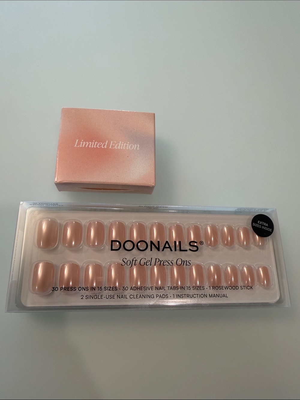 Soft Gel Press-On Nails in Glazed Coral - 30 Pack